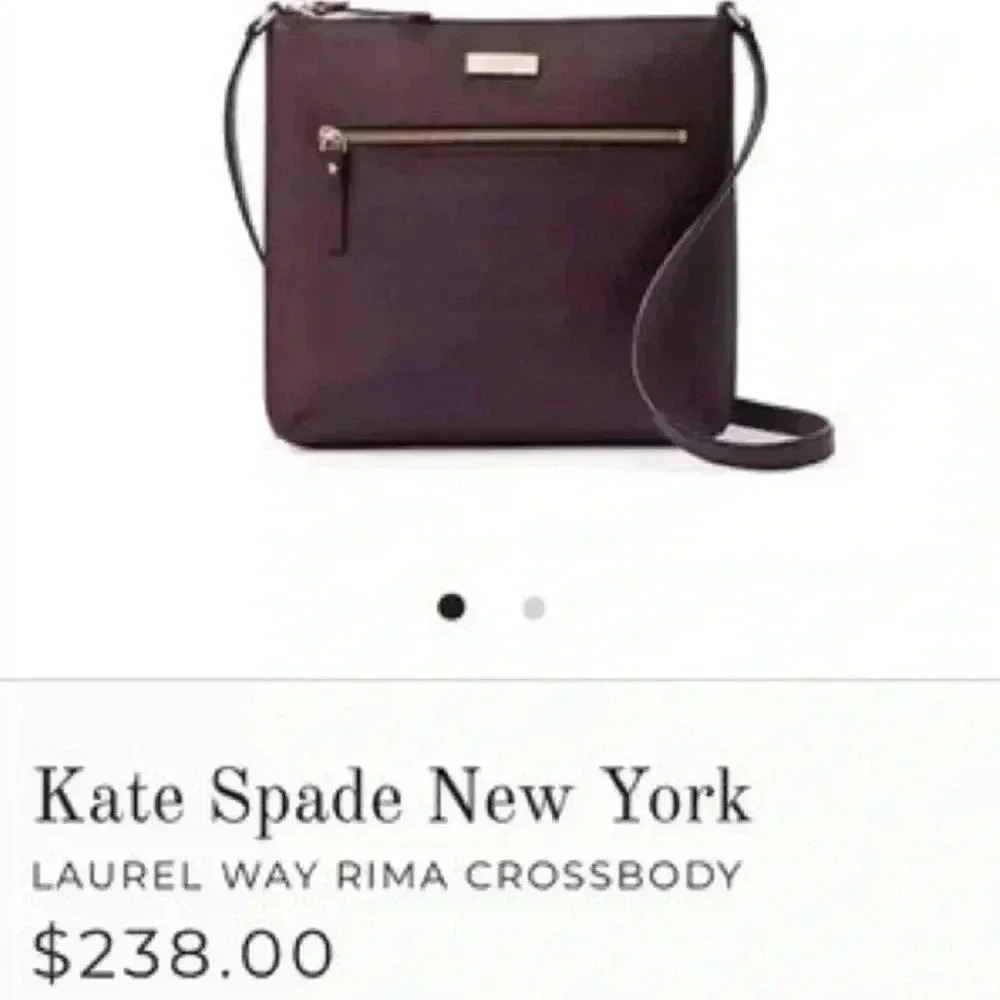 Kate Spade Laurel Way Rima Mahogany Leather Crossbody bag